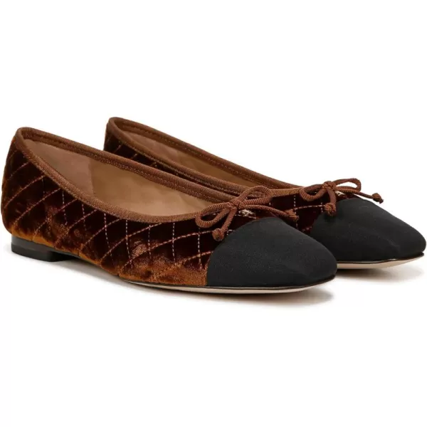 Sam Edelman Womens Marilyn Ballet FlatSpiced CamelBlack