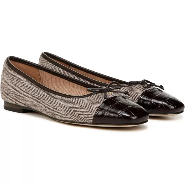 Sam Edelman Womens Marley Ballet FlatBrown Houndstooth Multi