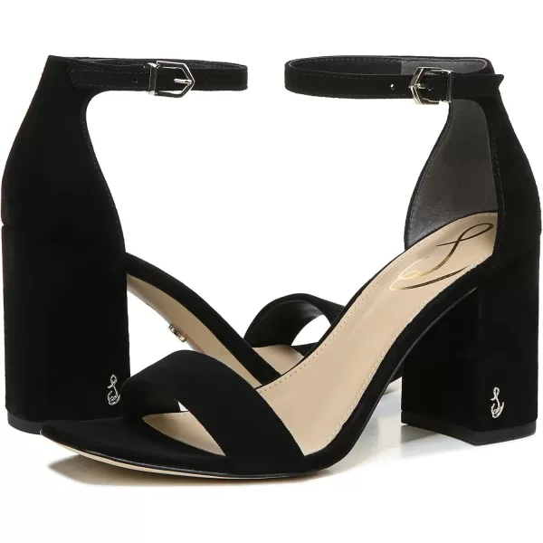 Sam Edelman Womens Daniella Block Heel SandalBlack Suede