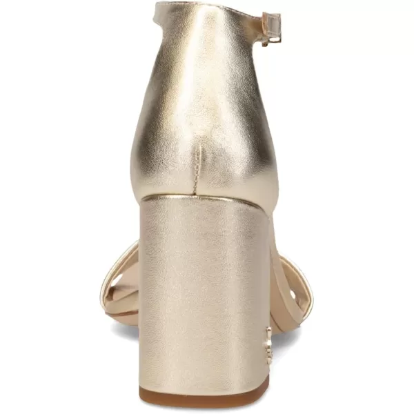 Sam Edelman Womens Daniella Block Heel SandalMolten Gold Metallic Leather