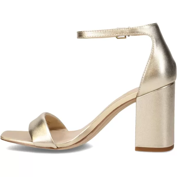 Sam Edelman Womens Daniella Block Heel SandalMolten Gold Metallic Leather
