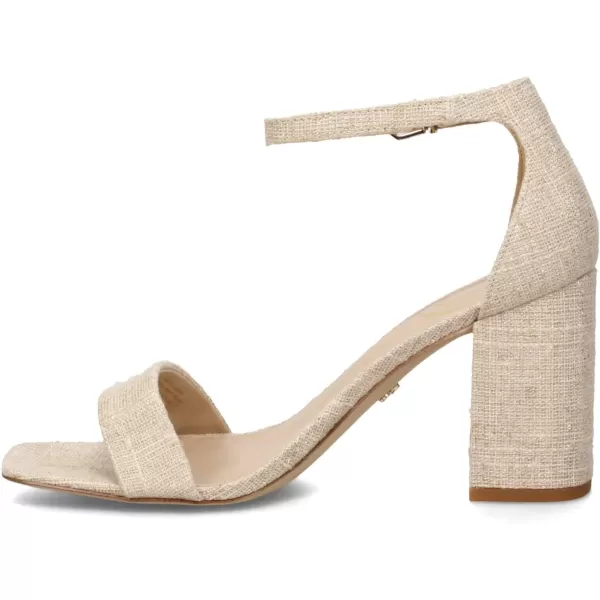 Sam Edelman Womens Daniella Block Heel SandalNatural Linen