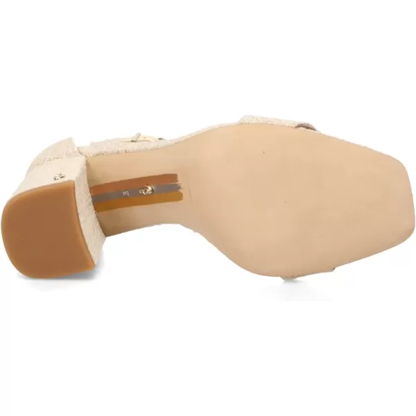 Sam Edelman Womens Daniella Block Heel SandalNatural Linen