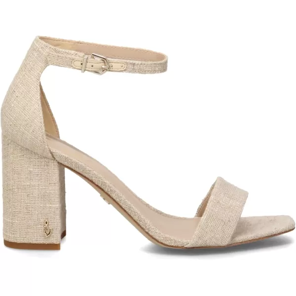 Sam Edelman Womens Daniella Block Heel SandalNatural Linen