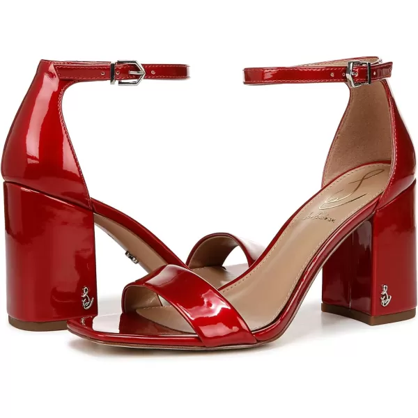Sam Edelman Womens Daniella Block Heel SandalPassion Red