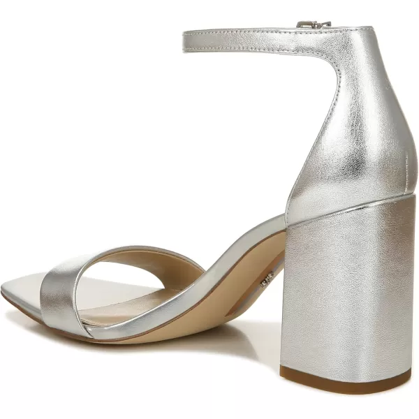 Sam Edelman Womens Daniella Block Heel SandalSoft Silver