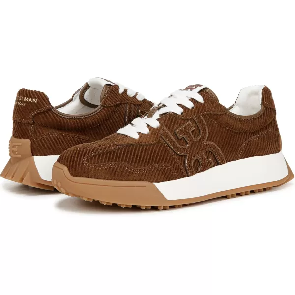 Sam Edelman Womens Langley Lace Up SneakerCinnamon Corduroy
