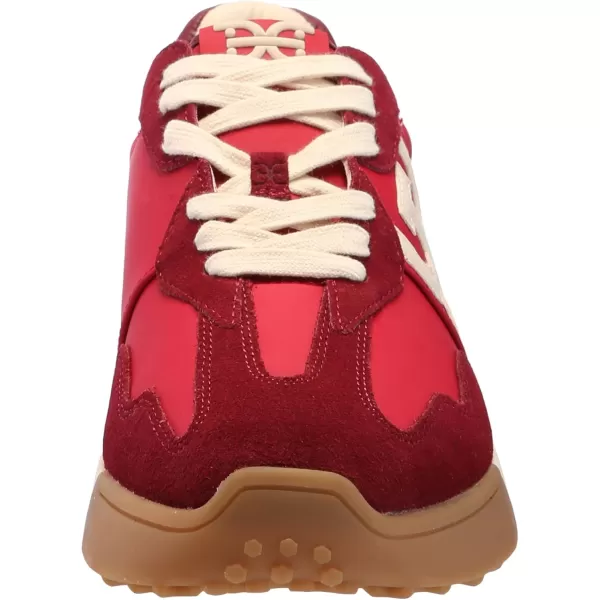 Sam Edelman Womens Langley Lace Up SneakerDeep Scarlet