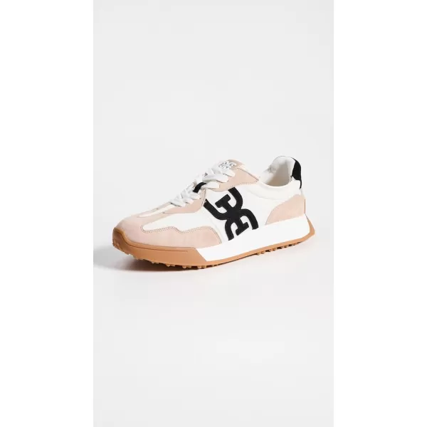 Sam Edelman Womens Langley Lace Up SneakerWhiteTanBlack