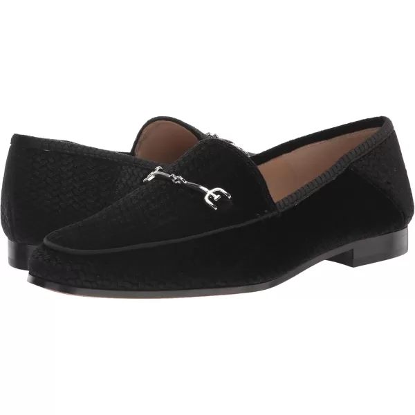 Sam Edelman Womens Loraine Bit LoaferBlack Embossed Velvet