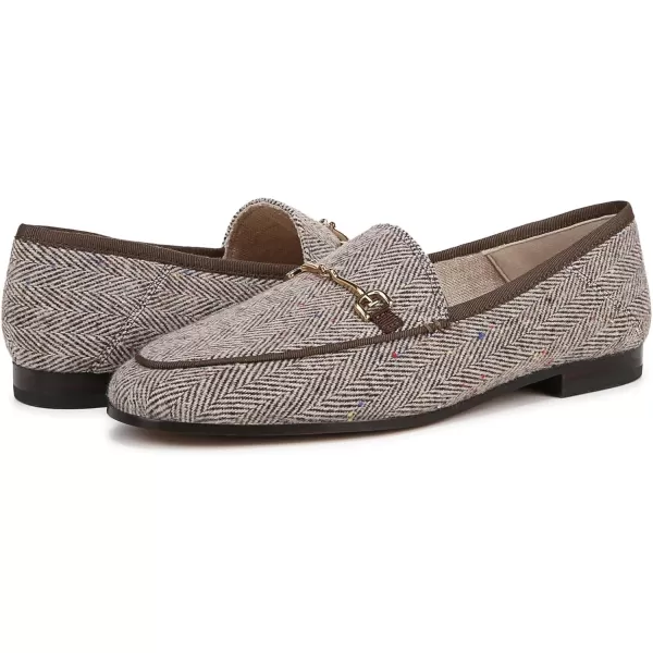 Sam Edelman Womens Loraine Bit LoaferBrown Houndstooth Multi