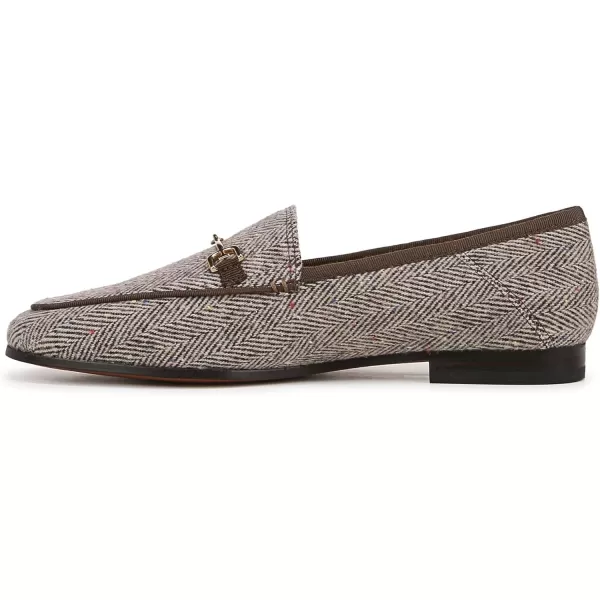 Sam Edelman Womens Loraine Bit LoaferBrown Houndstooth Multi