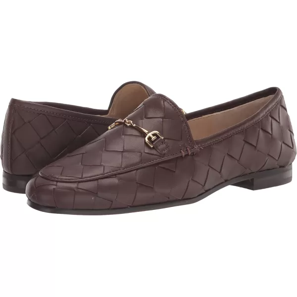 Sam Edelman Womens Loraine Bit LoaferDark Chocolate Woven