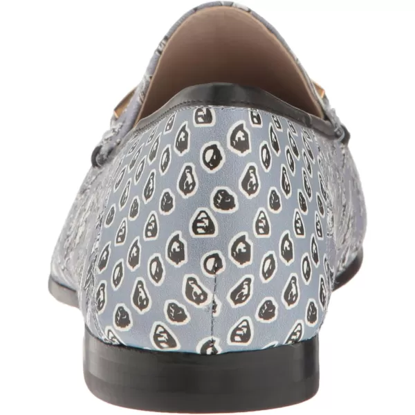 Sam Edelman Womens Loraine Bit LoaferDusty Blue Printed Fabric