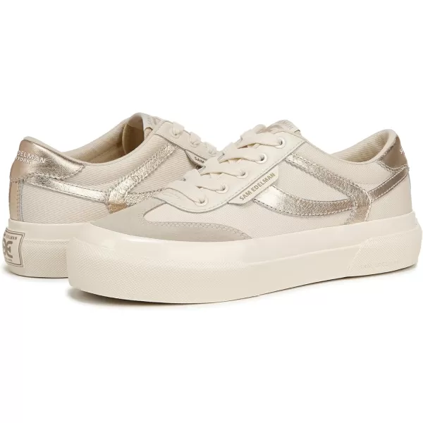 Sam Edelman Womens SimoneIvoryLily WhiteGold Leaf
