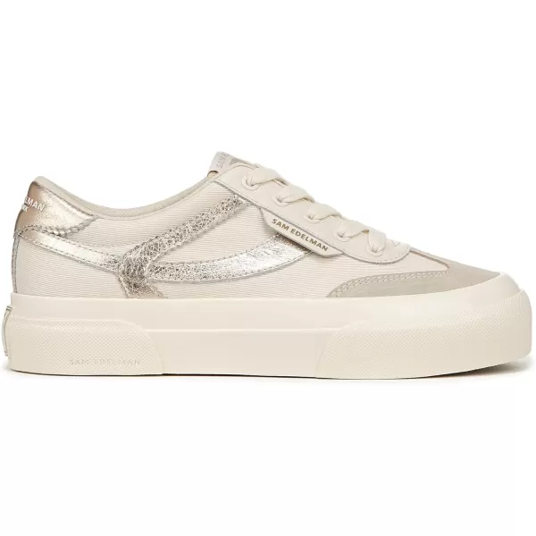 Sam Edelman Womens SimoneIvoryLily WhiteGold Leaf