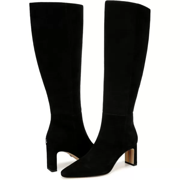 Sam Edelman Womens Sylvia Knee High BootBlack Suede Wide Calf