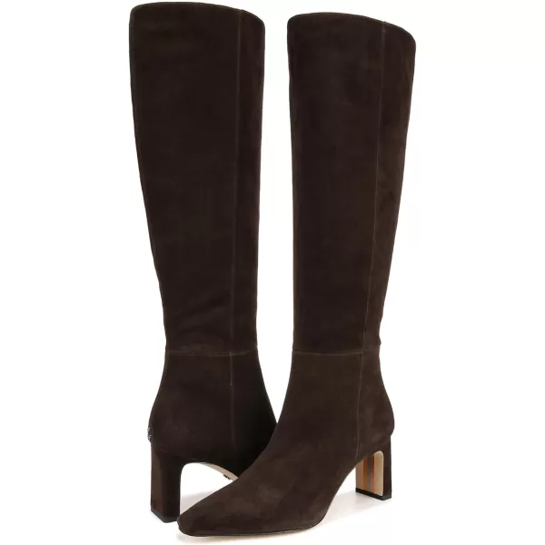 Sam Edelman Womens Sylvia Knee High BootChocolate Brown Wide Calf