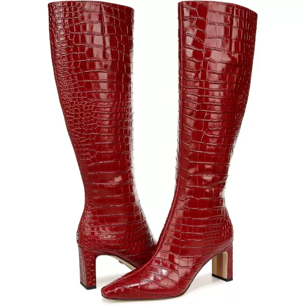 Sam Edelman Womens Sylvia Knee High BootScarlet Cherry Wide Calf