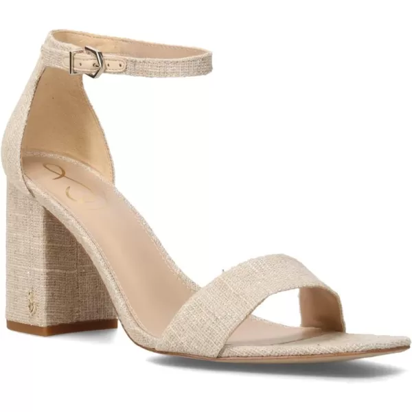 Sam Edelman Womens Daniella Block Heel SandalNatural Linen