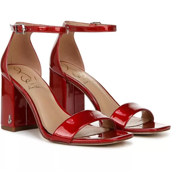 Sam Edelman Womens Daniella Block Heel SandalPassion Red