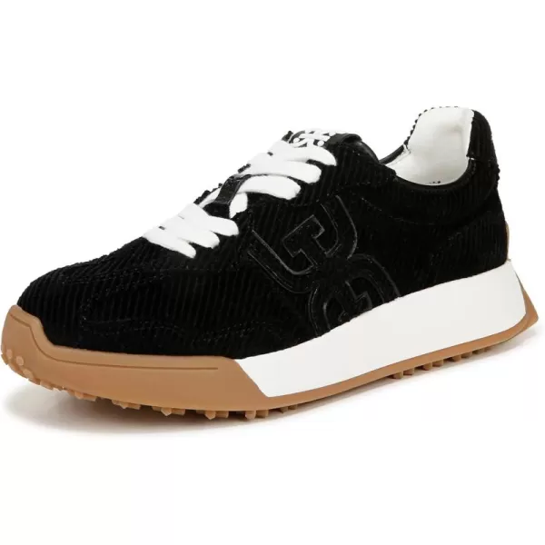 Sam Edelman Womens Langley Lace Up SneakerBlack Corduroy