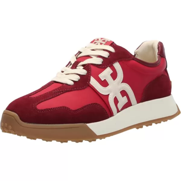 Sam Edelman Womens Langley Lace Up SneakerDeep Scarlet