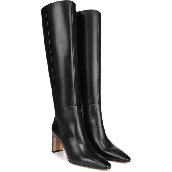 Sam Edelman Womens Sylvia Knee High BootBlack Leather Wide Calf
