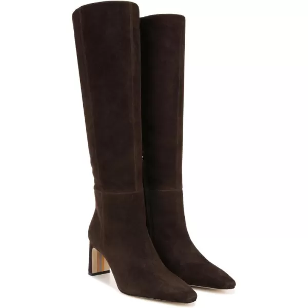 Sam Edelman Womens Sylvia Knee High BootChocolate Brown Wide Calf