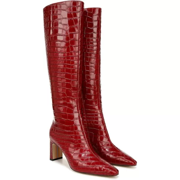 Sam Edelman Womens Sylvia Knee High BootScarlet Cherry Wide Calf
