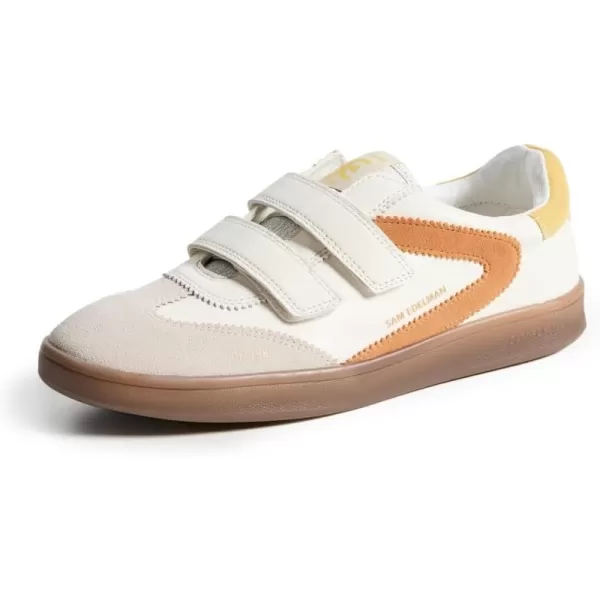 Sam Edelman Womens Talia SneakerOptic WhiteRetro OrangeYello