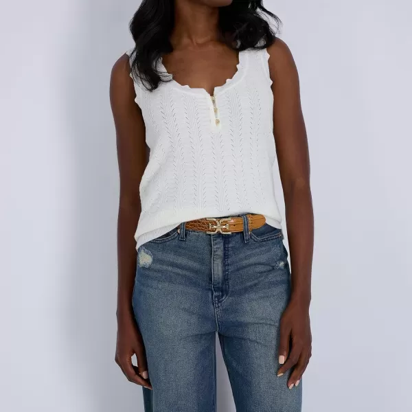 Sam Edelman Womens Fashion DoubleE Plaque Logo Buckle Slim Textured Belt for Jeans Dresses and TrousersTan Croc