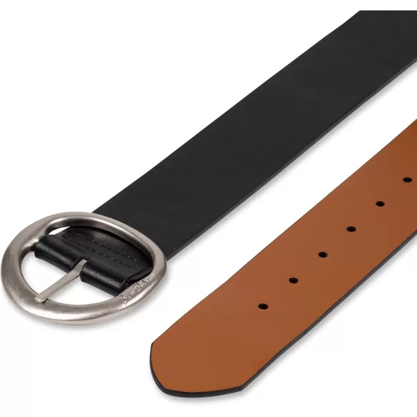 Sam Edelman Womens TwoinOne Reversible Center Bar Buckle Belt Black Centerbar SmallBlack Centerbar