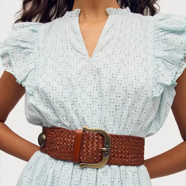 Sam Edelman Womens Wide Width Fashion Belts for Dresses and SkirtsTan