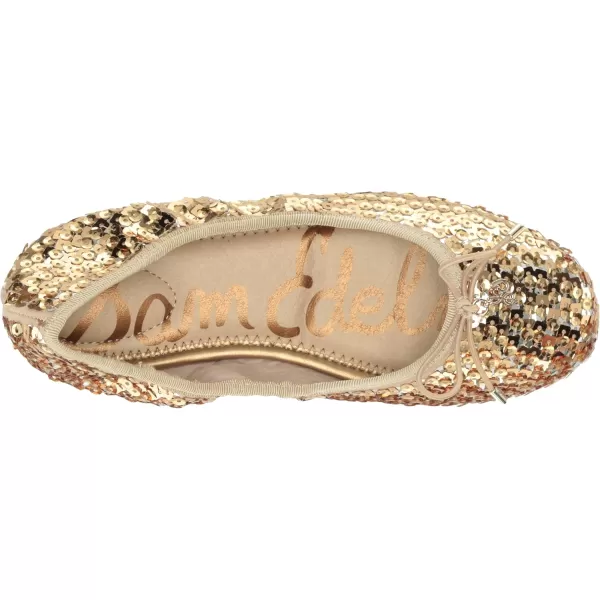 imageSam Edelman Girls Felicia Ballet FlatGold Multi