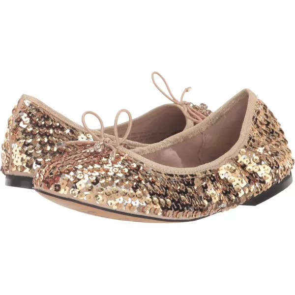 imageSam Edelman Girls Felicia Ballet FlatGold Multi