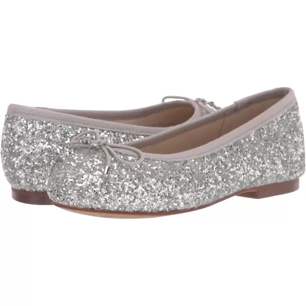 imageSam Edelman Girls Felicia Ballet FlatSoft Silver