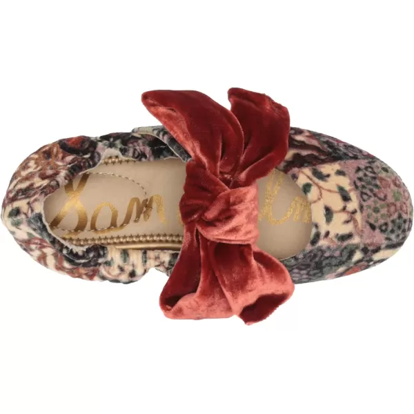 imageSam Edelman Girls Felicity Ballet FlatIvory MultiCanyon Orange