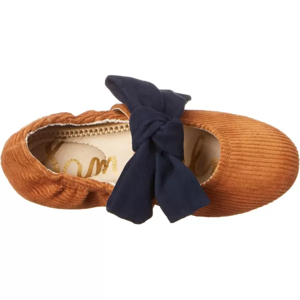 imageSam Edelman Girls Felicity Ballet FlatMustardBaltic Navy