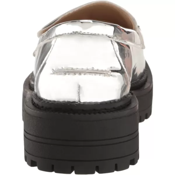 imageSam Edelman Girls Laurs Lug Sole LoaferSoft Silver
