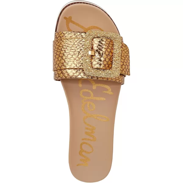 imageSam Edelman Womens Ariane Slide SandalMedallion Gold Snake