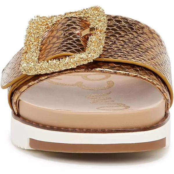 imageSam Edelman Womens Ariane Slide SandalMedallion Gold Snake