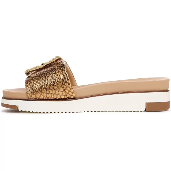 imageSam Edelman Womens Ariane Slide SandalMedallion Gold Snake