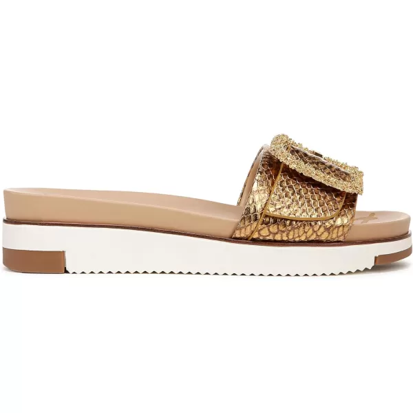 imageSam Edelman Womens Ariane Slide SandalMedallion Gold Snake