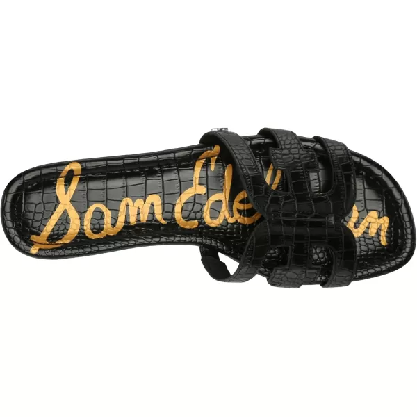 imageSam Edelman Womens Bay Slide SandalBlack Mini Croco