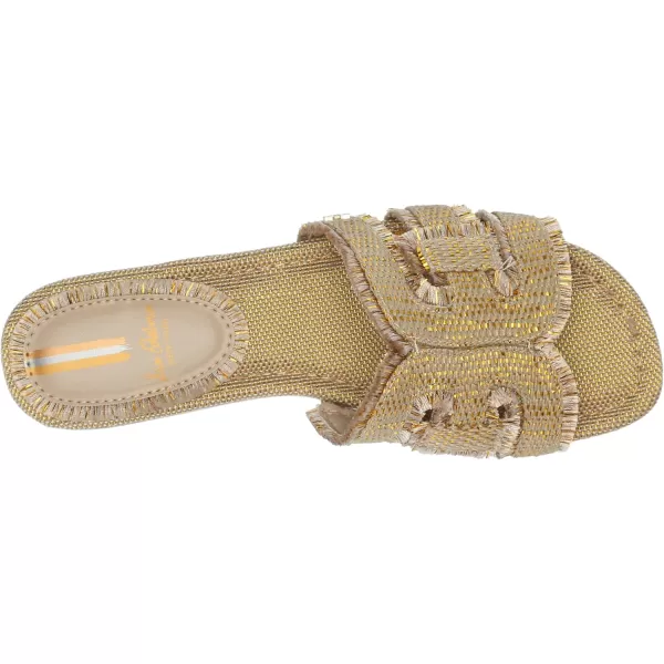 imageSam Edelman Womens Bay Slide SandalGold Quartz Fray
