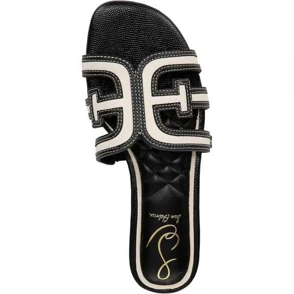 imageSam Edelman Womens Bay Slide SandalModern IvoryBlack Multi