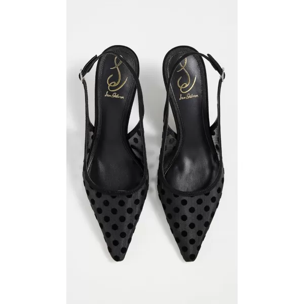 imageSam Edelman Womens Bianka Slingback PumpBlack Polka Dot Mesh