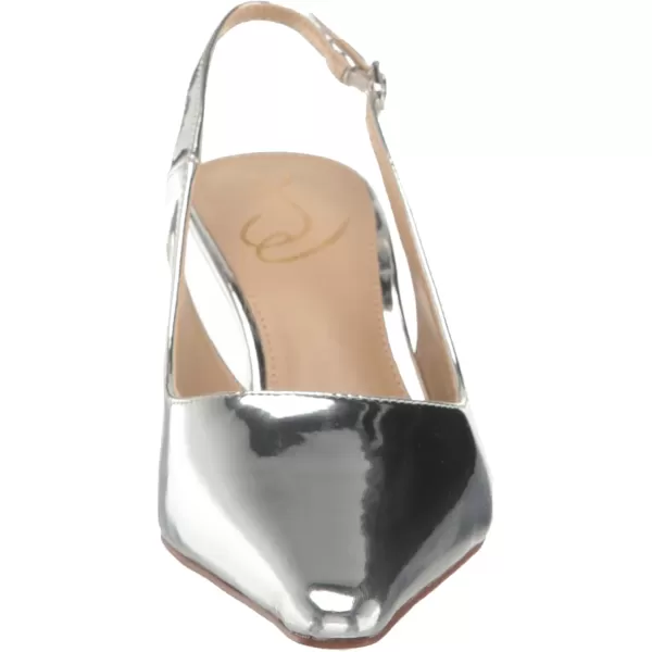 imageSam Edelman Womens Bianka Slingback PumpSoft Silver