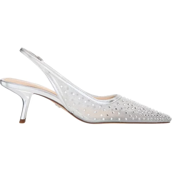imageSam Edelman Womens Bianka Slingback PumpSoft Silver Mesh